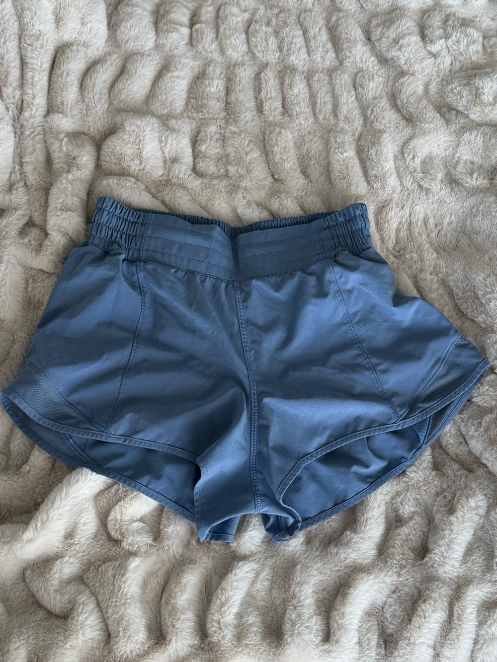 lululemon athletica slate blue running shorts